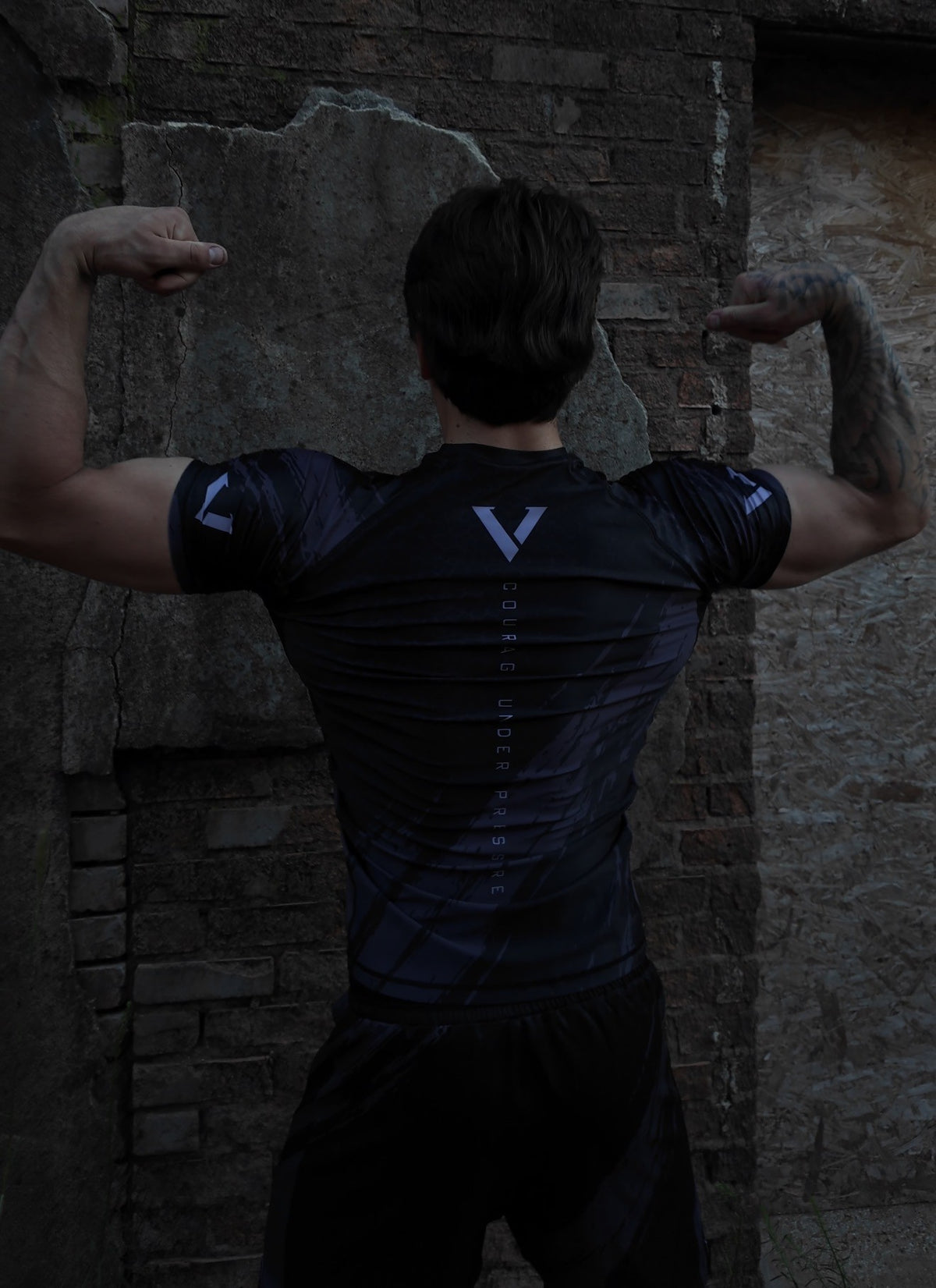 Stealth Black Rash Guard Set