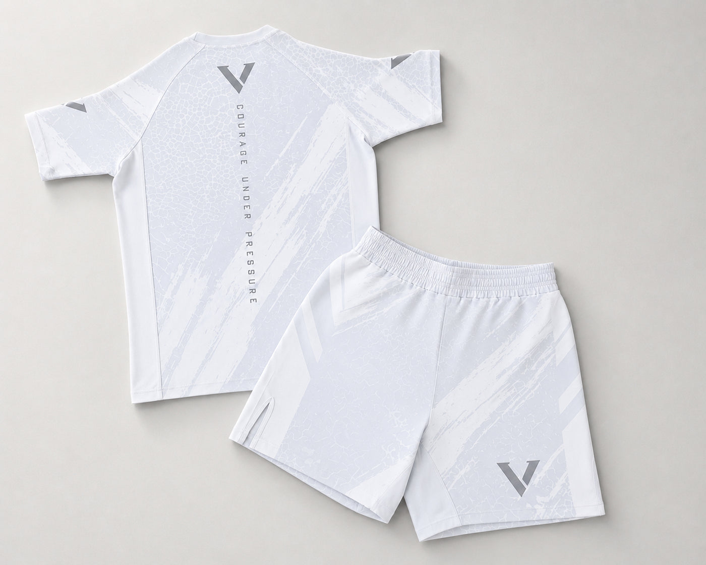Bone White Rash Guard Set