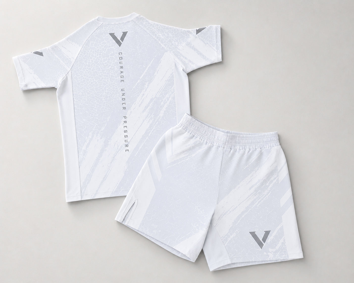 Bone White Rash Guard Set